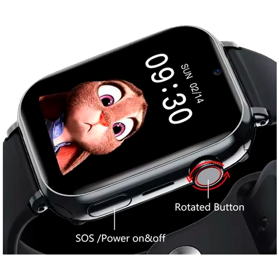 Умные часы для детей Smart Baby Watch 4G Ultra Черный / 1.85 дюйм / IPS photo 2